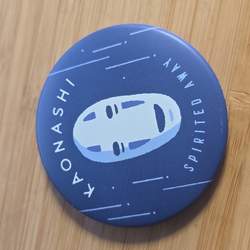 Studio Ghibli Spirited away NO FACE Kaonashi Button Pin